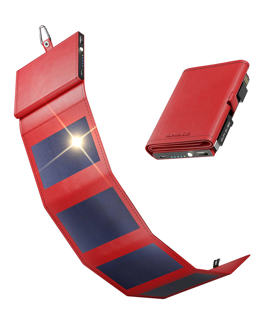 SunSlice Photon 4W - 4'000 mAh Solar Powerbank Red