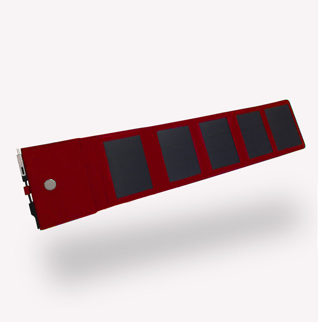 SunSlice Photon 4W - 4'000 mAh Solar Powerbank Red