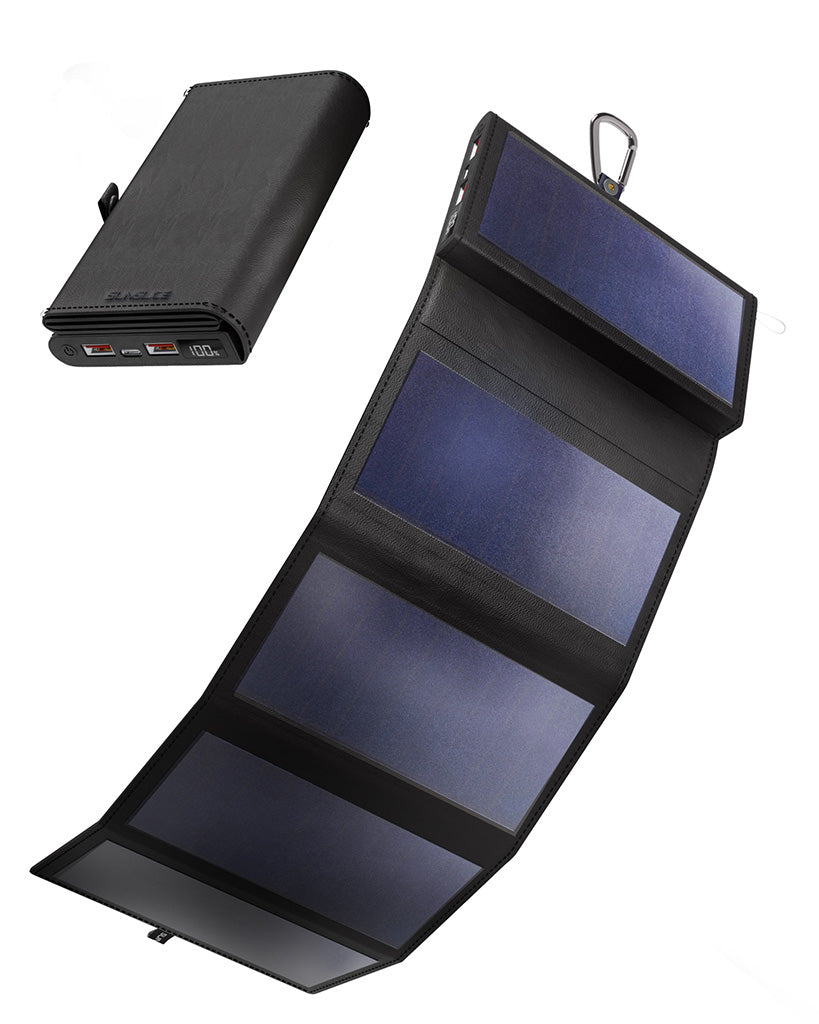 SunSlice Electron 8W - 10'000 mAh Solar Powerbank Black