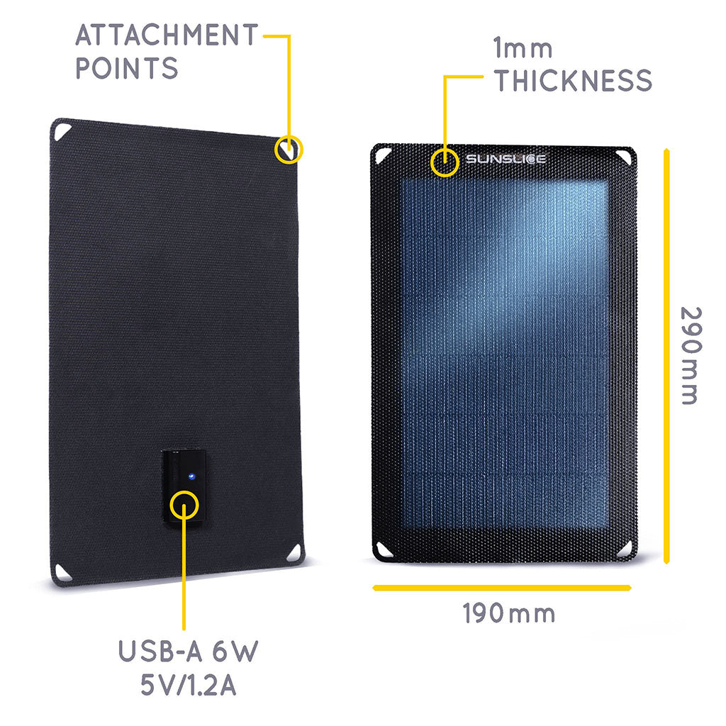 SunSlice Fusion Flex 6 - 6W Solar Panel