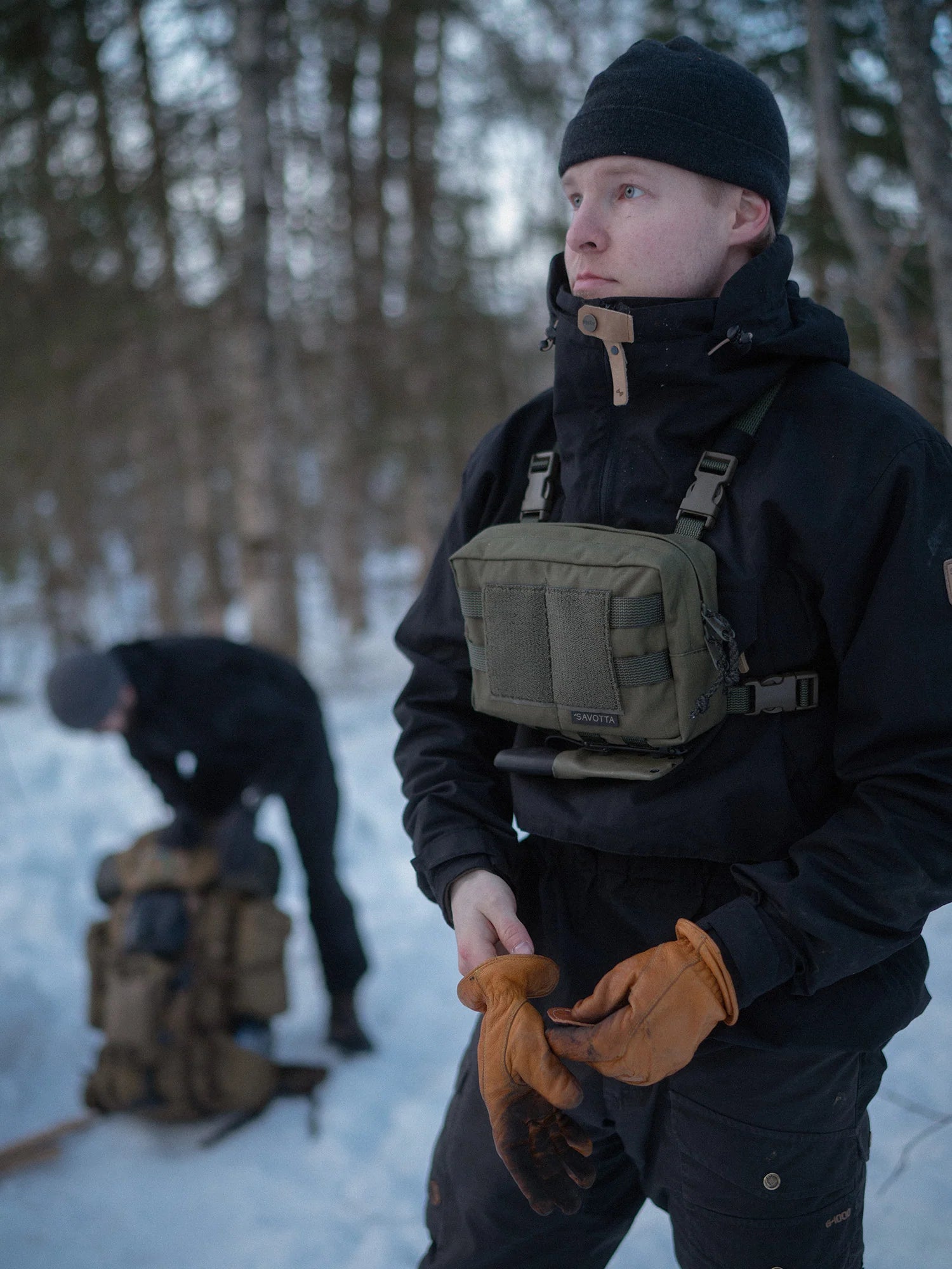 Savotta Rintamus Chest Pack Black
