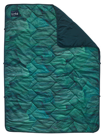Thermarest Stellar Blanket Green Wave Print