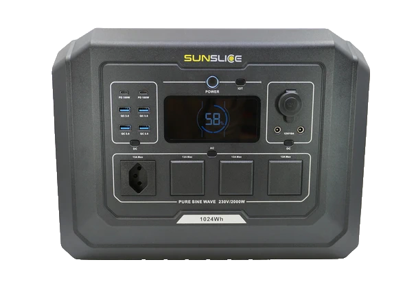 SunSlice Gravity 1024 Tragbarer Stromgenerator 1024 Wh (CH-Version)