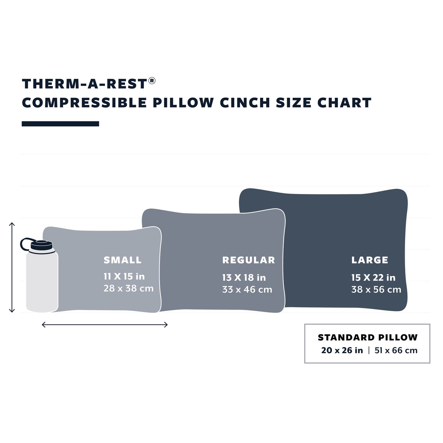 Thermarest Compressible Pillow Topo Wave S
