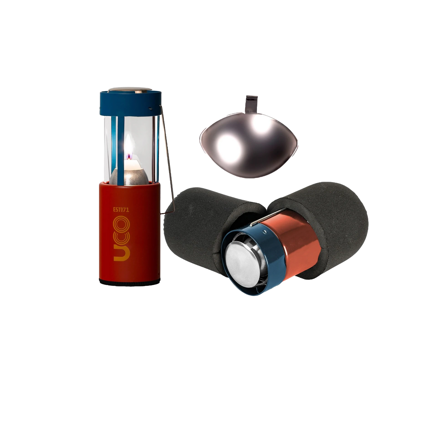 UCO Kerzenlaternen Set Rot-Blau