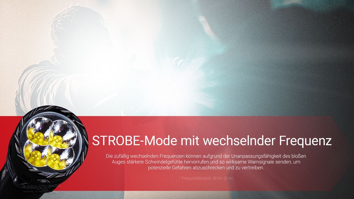 Nitecore EX7 leistungsstarke Taschenlampe mit bis zu 6000 Lumen