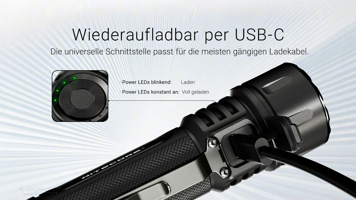 Nitecore EX7 leistungsstarke Taschenlampe mit bis zu 6000 Lumen