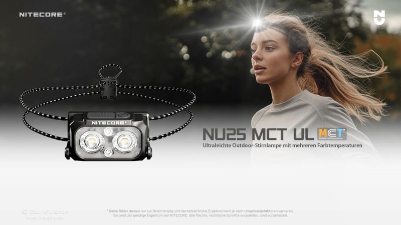 Nitecore NU25 MCT UL - 400 Lumen
