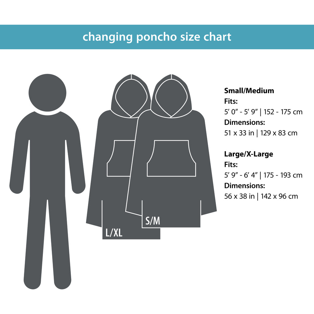PackTowl Changing Poncho Retro Curve L/XL