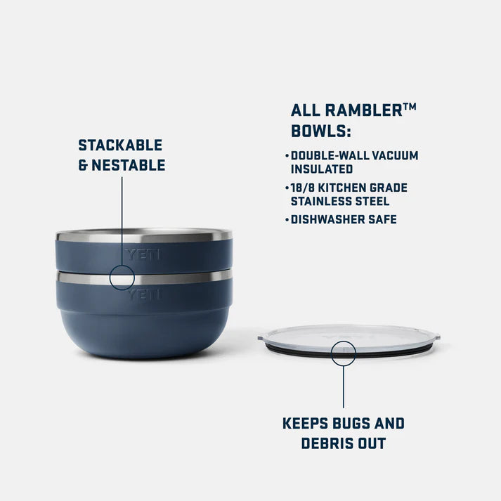 YETI® Rambler™ Isolierte Schüssel Groß mit Deckel